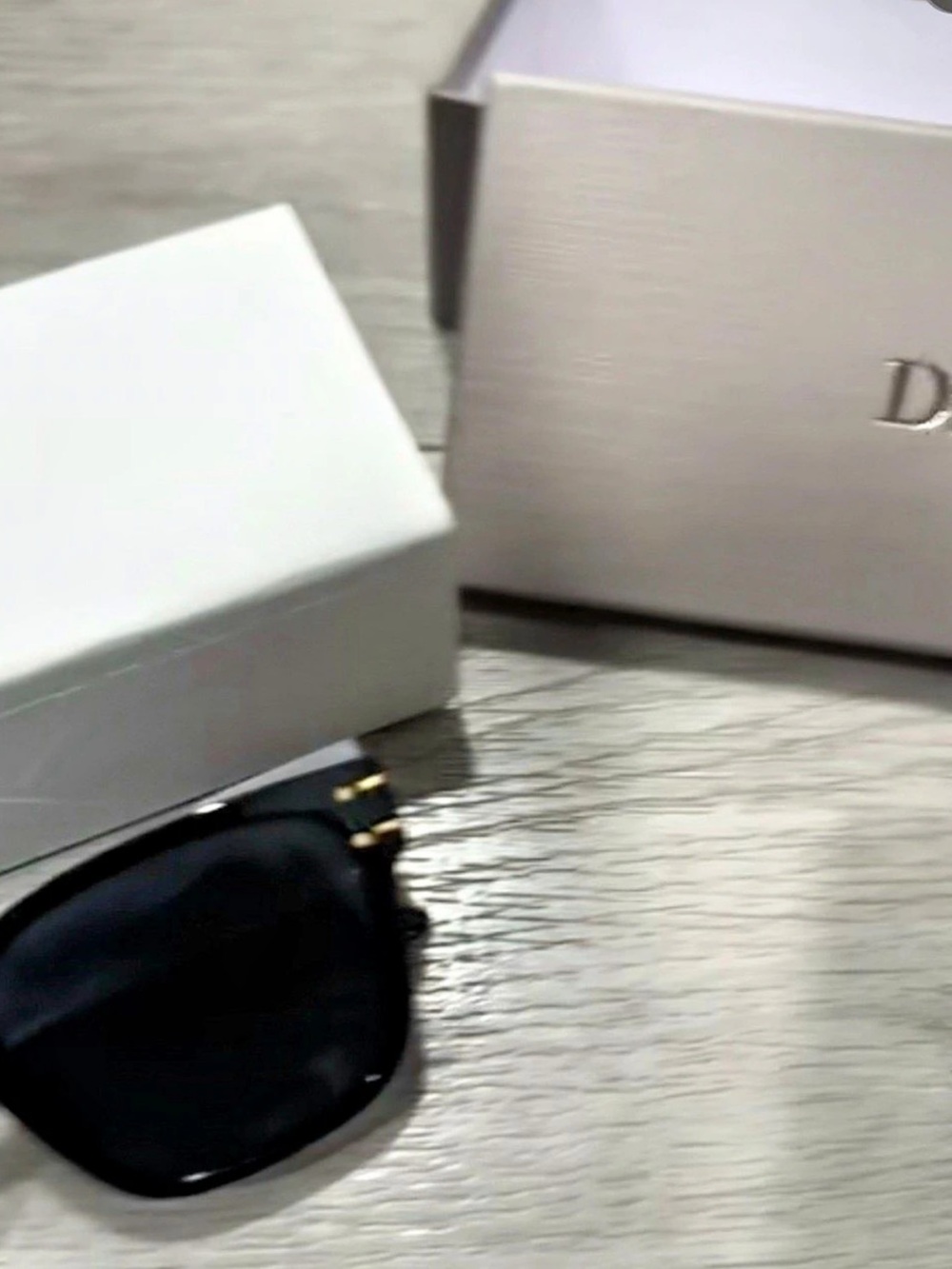 Dior Black Sunglasses with Box